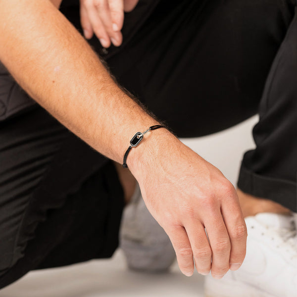 Bracelet Cordon Dreamer Argent Onyx