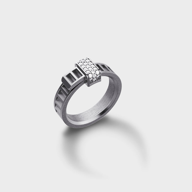 Bague Bind Me Argent & Diamants Blancs