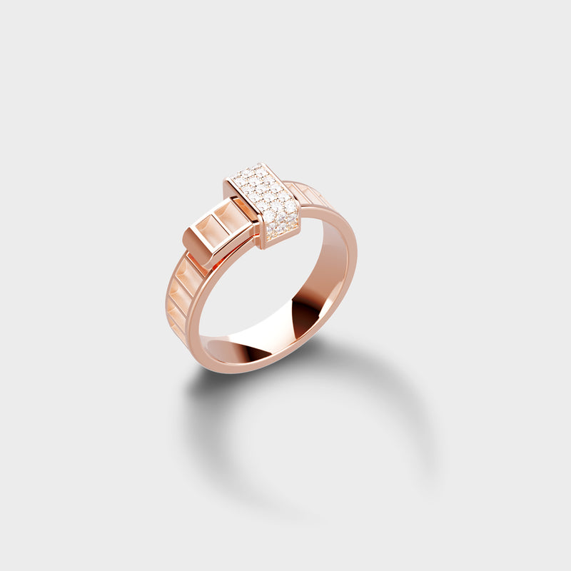 Bague Bind Me Or & Diamants Blancs