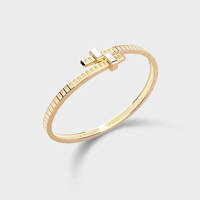 Bracelet Bind Me Toi & Moi Argent Platiné Lisse